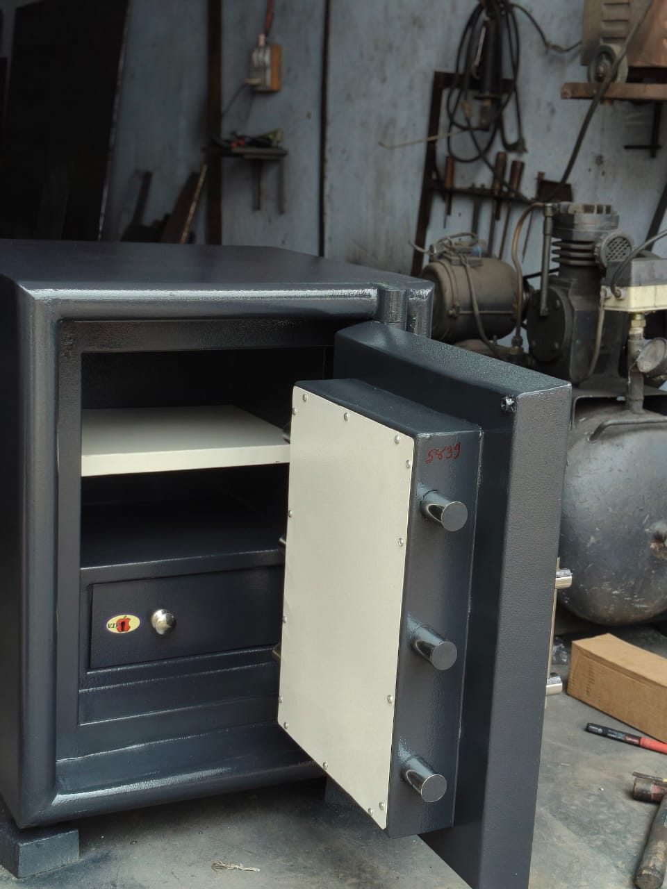 Grey safe