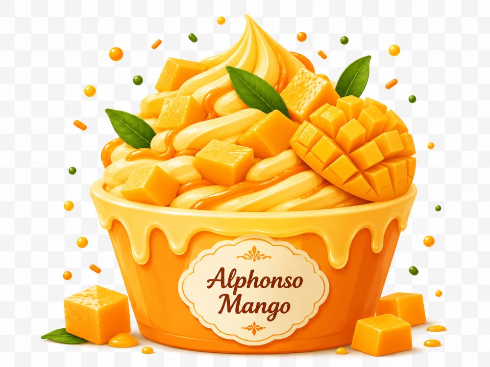 Alphonso Mango frozen yogurt