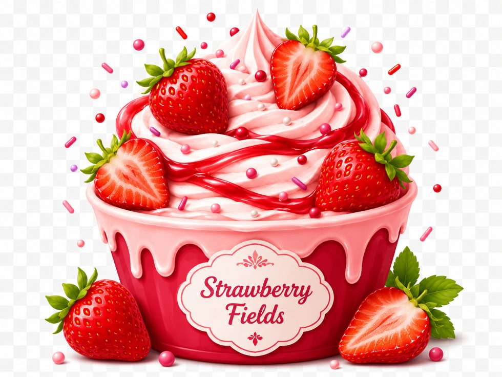 Strawberry Fields frozen yogurt