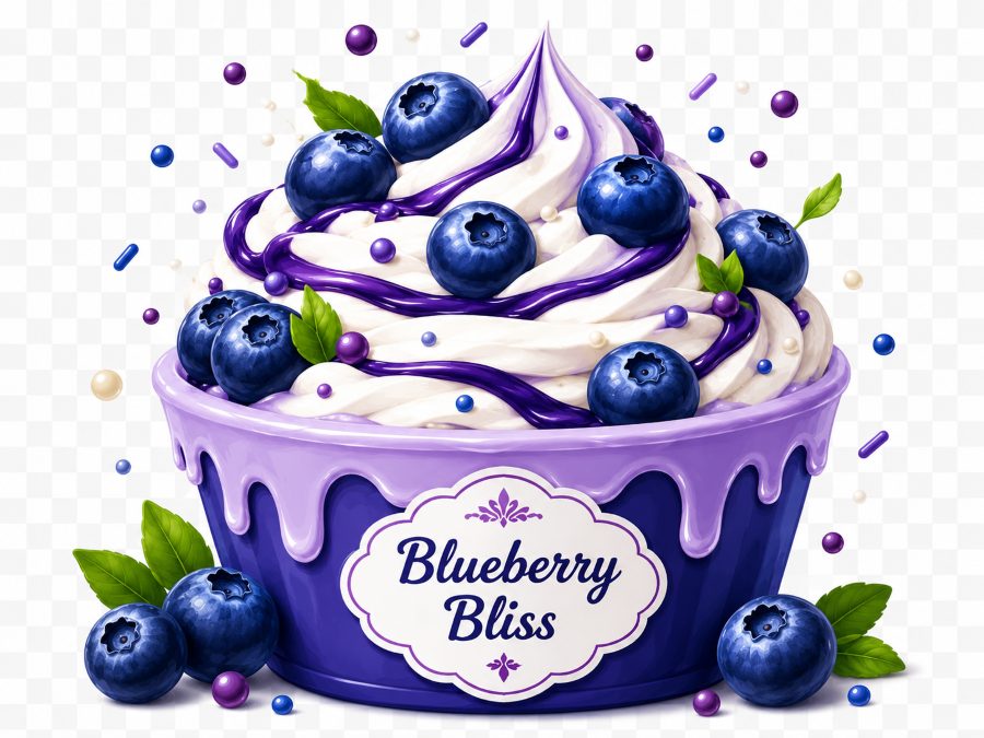 Blueberry Bliss frozen yogurt