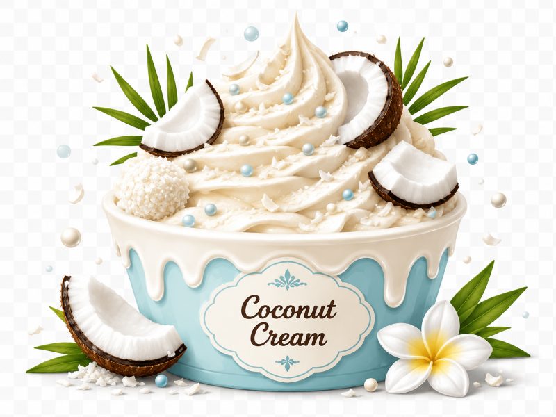 Coconut Cream frozen yogurt