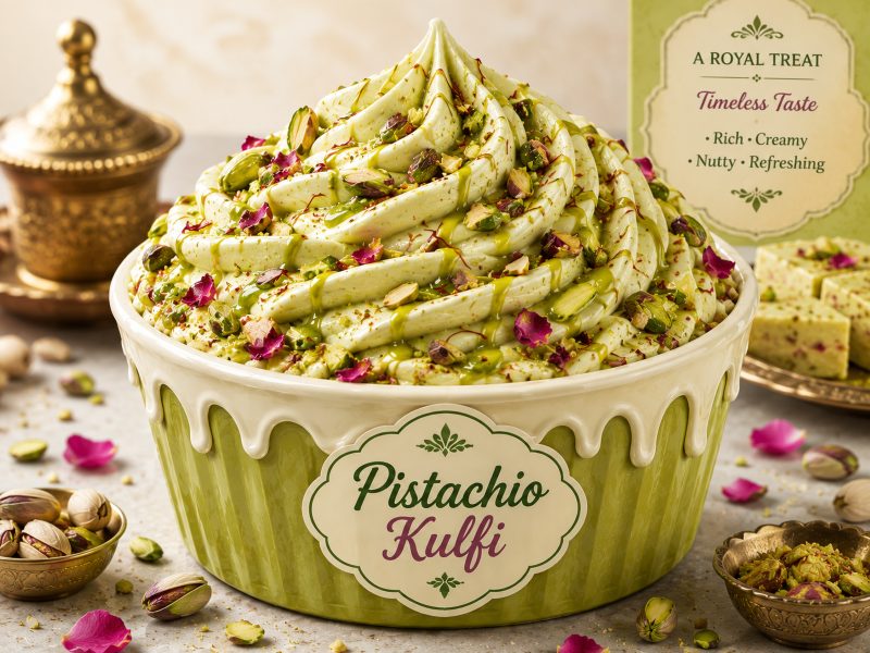 Pistachio Kulfi frozen yogurt at YogurtYork
